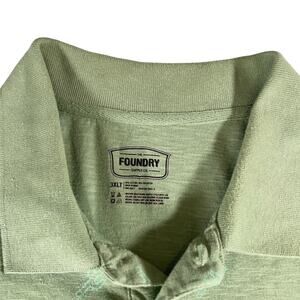 Foundry Supply Co Polo Golf Shirt Men's 3XLT TALL!! All Over Cactus Print Pocket